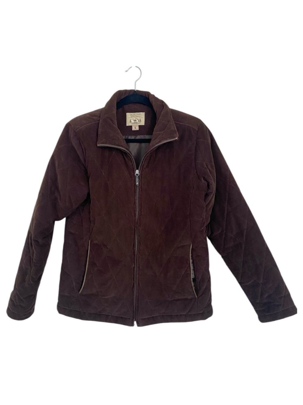 Vintage 90s Pacific Trail Corduroy Quilted Puffer Jacket Brown Women’s Small